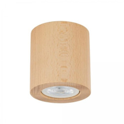 Spot tuba natynkowa EVE WOOD w kolorze buku na wymienne źródło światła GU10 10121 TK Lighting