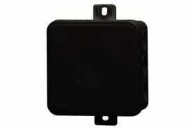 Puszka hermetyczna V7, termoplast 100x100x41 IP54, czarna - klik, 12 osłabień