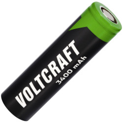 VOLTCRAFT VC-16621020 VC-18650 Flat top 18650 Lithium battery 3.6V 3400mAh