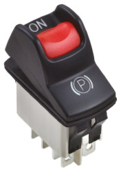 Przełącznik kołyskowy Wł.-wł. podświetlany 5 A DPST IP68 APEM