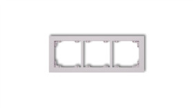 Deco Ramka Potrójna Deco Pastel Matt Liliowy 41Dr-3