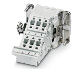 Wzmocnione złącze zasilania 6-pinowe Phoenix Contact 16A 500 V Żeński