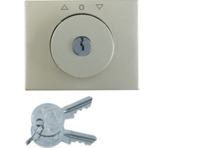 BERKER K.5 Płytka czołowa z kluczykiem do Wyłącznika żaluzjowego obrotowego stal szlachetna 1079710400 HAGER