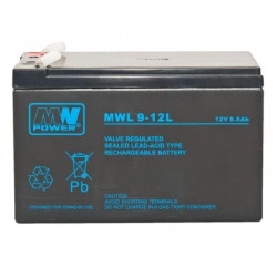 Akumulator VRLA AGM 12V 9Ah (żywotność 10-12lat) MWL 9-12L