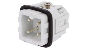 Złącze Hdc Wkładka Stykowa Męskie 10A 230V -Pin 4 3+Pe C14610a0030024