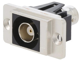 Łącznik BNC gniazdo z obu stron 50 srebrny DUALSLIM 29mm CP30737M