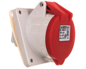 Gniazdo tablicowe 32A 4P 400V 6h IP44 skośne 12311