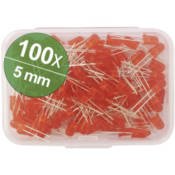 Quadrios 1802O024 LED set 5mm Red 20mA 2.0V Wired LEDs