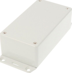 ABS enclosure, (L x W x H) 120 x 65 x 40 mm, light gray (RAL 7035), IP54, 1591CF2SGY