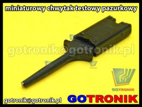 Chwytak pomiarowy pazurkowy czarny