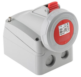 Złącze przemysłowe - zasilające 16A Gniazdo 415 V 3P + E Żeński Legrand Czerwony Montaż ścienny, IP67