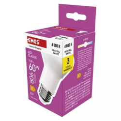 Żarówka LED Classic R63 / E27 / 7 W (60 W) / 806 lm / neutralna biel ZQ7E43