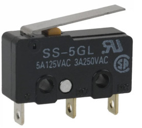 PRZEŁĄCZNIK MIKRO WYŁĄCZNIK KRAŃCOWY 3A 250V SS-5GL TNT