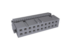 Złącze IDC 20-pinowe 2-rzędowe raster: 2.54mm Żeński Montaż na kablu Amphenol Communications Solutions