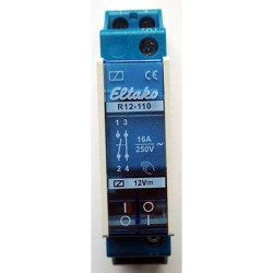 Eltako 22110054 Relay 12V 8A DIN Rail Mount 1 Maker 1 Breaker 1 NO 1 NC