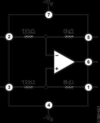Very Low Distortion, Precision Difference Amplifier