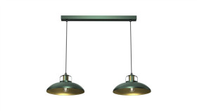 Lampa Wisząca Felix Green/Gold 2Xe27 Mlp7710 Milagro