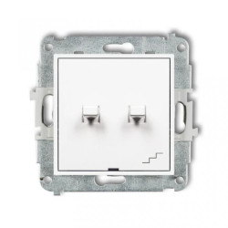 ICON Mechanizm łącznika podwójnego schodowego w stylu amerykańskim biały mat 25IWPUS-33