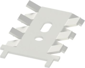 Finger shaped heatsink, (L x W x H) 35.8 x 22.8 x 5 mm, 18 K/W, solderable surface, 10035020