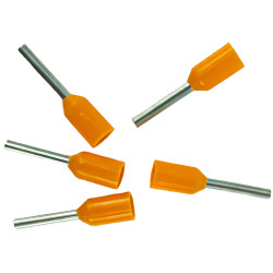 Końcówka tulejkowa izolowana 0,5/8mm 100 sztuk E0508