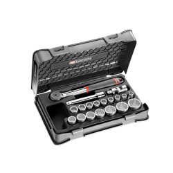 Zestaw nasadek rozmiar napędu 1/2 cala elementy: 19 Facom typ napędu Kwadratowy gniazdo 10 , 11 , 12 , 13 , 14 , 15 ,