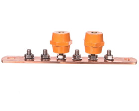 Szyna wyrównawcza 6xM10 Cu 5x40x278,5mm BigBar 5015832