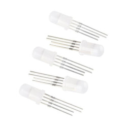 Sparkfun LED - RGB Addressable, PTH, 5mm Diffused (5 Pack)