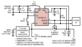 Backup Battery Controller with Fixed Output