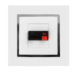 MAGIC Gniazdo głośnikowe pojedyncze białe GG1- M