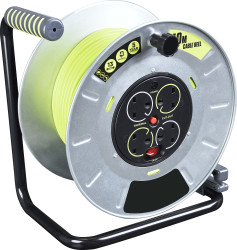 Bęben kablowy 40m 4 gniazda Szpula kablowa typ Typ G - brytyjski Wtyczka brytyjska (BS 1363) 13A 240 V