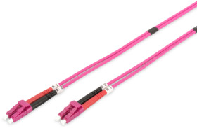 FO patch cable, LC to LC, 1 m, OM4, multimode 50/125 µm, DK-2533-01-4