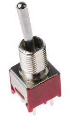 Przełącznik Wł.-(wł.) średnica wycięcia 6.35mm DPDT RS PRO Płytka drukowana długość przełącznika 10.41mm