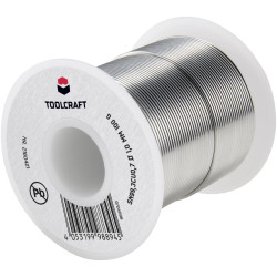 Toolcraft 2160421 Lead-Free Solder Wire Sn993Cu07 Halogen-Free 100g