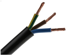 Sieciowy kabel zasilający 3 Core Polichlorek winylu PVC Sheath Czarny 11.17mm od , 300 V, 500 V