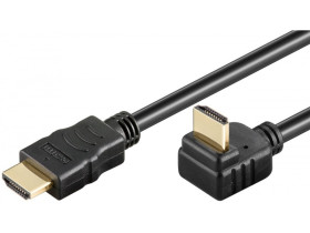 Kabel HDMI / HDMI (kątowy wtyk 270°) 2m 2.0 4K@60Hz