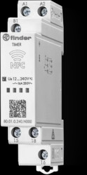 Multifunction time relay, 0.1 s to 24 h, 6 functions, 1 Form C (NO/NC), 12-240 VAC, 16 A/250 VAC, 80.01.0.240.N000