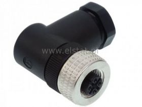 Złącze kątowe żeńskie 5P skręcane; Hrschmann; PG9