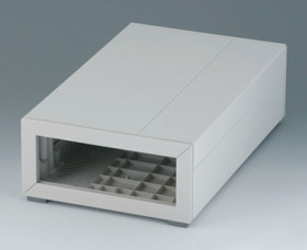 ABS enclosure, (L x W x H) 130 x 245 x 74 mm, gray white (RAL 9002), IP40, B2212017