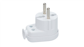 Wtyczka Kątowa B/U 16A 2P 250V Biała Wt-16 K2