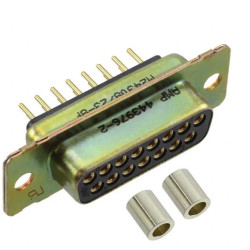 Złącze D-Sub 15-pinowe Żeński Kątowe Montaż na panelu raster 2.77mm