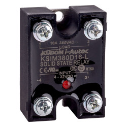 i-Autoc Kudom KSIM380D16-L Pnl Mnt SSR 4-32VDC 24-440VAC 16A Load LED Zero Cross