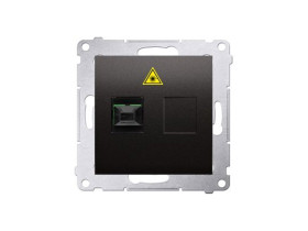 SIMON 54 Gniazdo światłowodowe / optyczne pojedyncze SC/APC (moduł) antracyt DGS1.01/48 KONTAKT SIMON