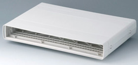 19 inch enclosure, 63 HP, (W x H x D) 367 x 54 x 250 mm, ABS, gray white, A0216070