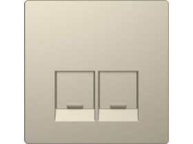 MERTEN D-LIFE Płytka czołowa gniazda 2xRJ45 piasek sahary MTN4572-6033 SCHNEIDER ELECTRIC