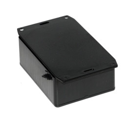 1591SF2SBK Hammond Multipurpose Black GPABS Enclosure Flanged Base 110 x 82 x 44mm