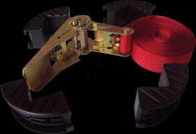 Trailer - Tensioning strap, 5m, 25mm, 250 daN, 5-piece