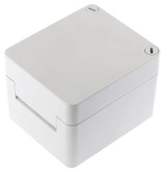 Szafka ścienna rozdzielcza Szary, materiał: Plastik wzmacniany włóknem szklanym, IP66, 100 x 120 x 140mm, RS PRO