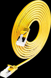 PKW-LIGHT-STP-K6A 1.0 GE Cat.6a SLIM light cable, U/FTP, 1,0 m, yellow