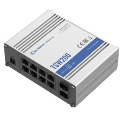 Switch PoE+ 8x RJ45 1000Mb/s PoE+, 2x SFP, 240W Teltonika TSW200