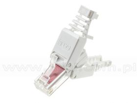 Wtyk RJ-45, 8p8c, kat. 6, beznarzędziowy montaż, UTP